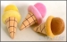 Plush Ice Cream Cone Squeaky Dog Toy