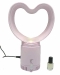 Aromatherapy usb mini bladeless fan (heart-shaped)