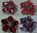 Acrylic rhinestone stone button