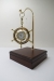 Mini Shipwheel Clock in Wooden Box w/ Hanging Hook