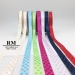 3/8 inch Woven Dots Solid Color Ribbon