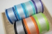 1-1/2 in Bold Silver Metallic Stripe Woven Ribbon