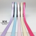 3/8 inch Metallic Edged Woven Satin Ribbon