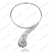 Silver Feather Choker