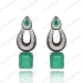 Green Stone Earrings