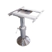 Manual Height-adjustable Tablelegs with sliding tabletop