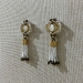 Ribbon tassel golden earring