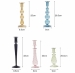 Custom Pattern Hand Blown Colored Glass Tall Candl