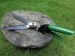 Grass shears with classic design steel handles