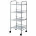 4 Tier Metal Shelf Trolley