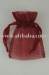 faveurs burgandy de mariage et sac de cadeau