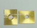 Rechteckig mit Cone Hole Plate Brass