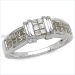 1.00ctw 10kt White Gold Diamond Ring