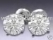 DIAMOND STUD EARRINGS 18K WHITE GOLD