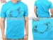 Nuovo Man Tshirt Top Shirt dell'azzurro