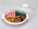 THREE SECTION DISH W/SUB-TRANSPARENT LID