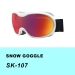 Klare Snowboardbrille